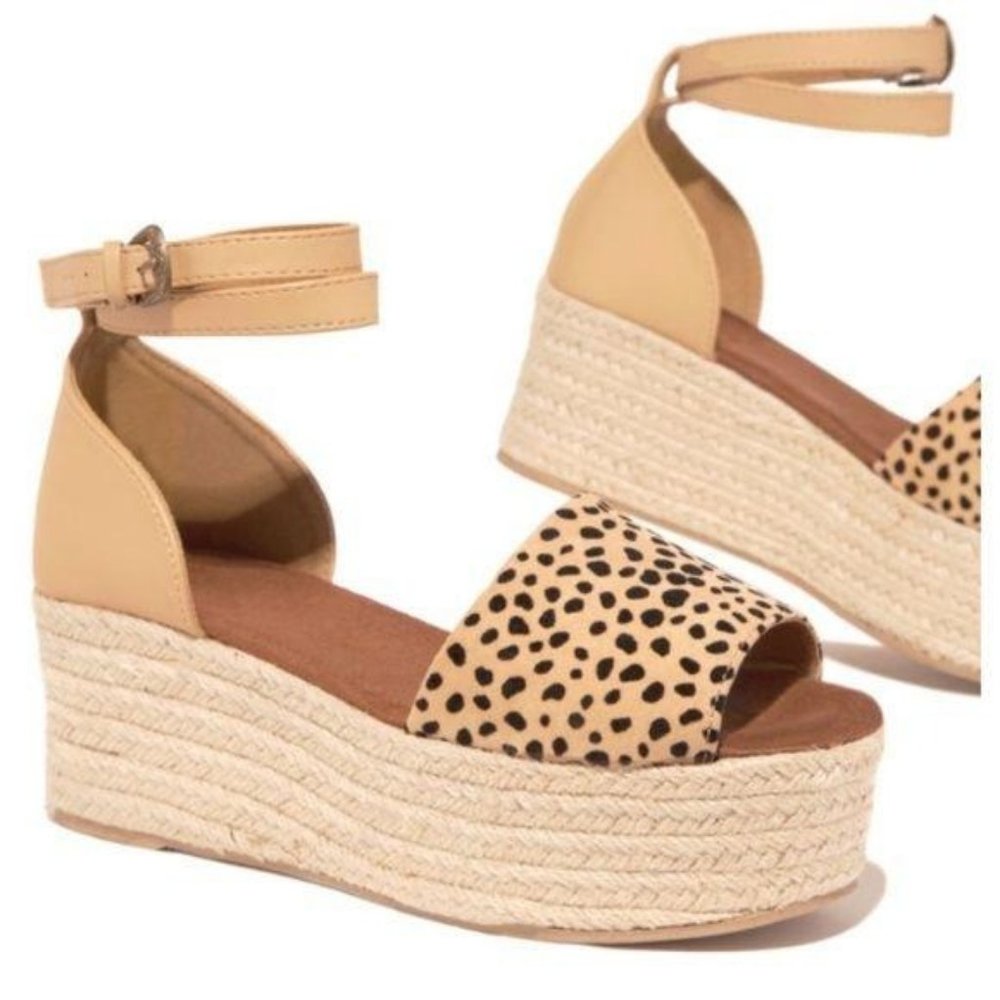 Cheetah Espadrille Sandals - Picture 8 of 13